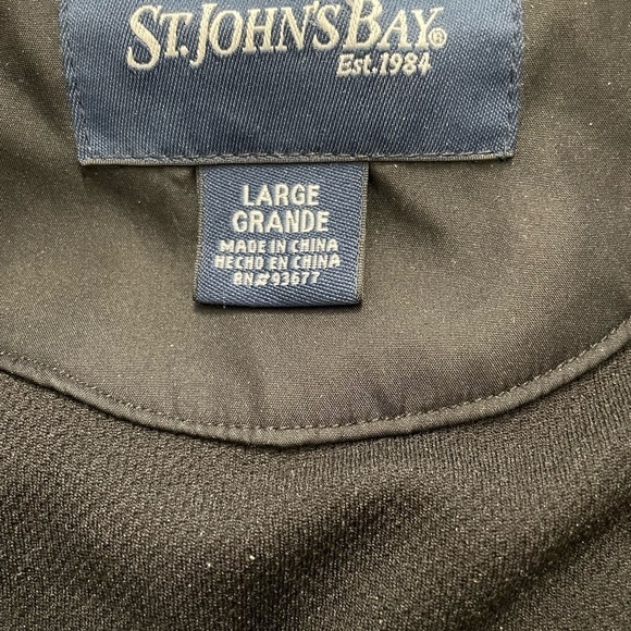 St.John’s Bay men’s Double Layered Double zipper black Large winter jacket.Large - Picture 8 of 11